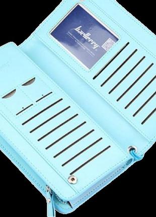 Женский кожаный кошелек baellerry красный