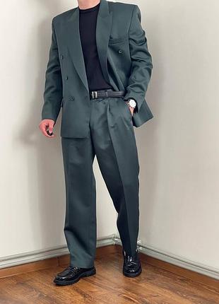 Темно смарагдовий класичний костюм classic men’s clothing