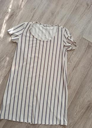 Сукня футболка в смужку