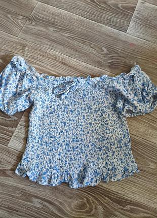 Топ жіночий принт квітковий