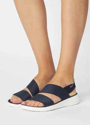 Стильные оригинальные босоножки crocs w7 р. 37, оригинал, сандалии literide