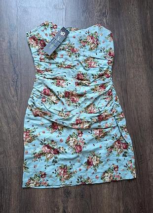 🌸 новое платье бандо "цветочный сад" с драпировкой – летняя нежность! 🌸