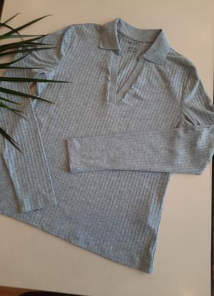 Красива трендова кофта поло в рубчик esmara розмір xs/s, s/m