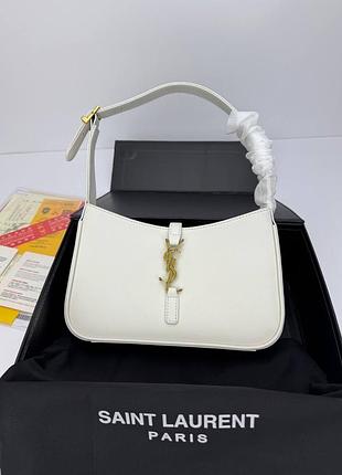 Yvesк saint laurent hobo le 5 a 7 milk/gold