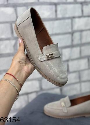 Мокасини натуральна замша