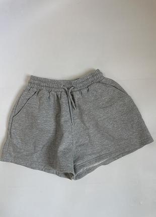 Шорты серые на легком флисе