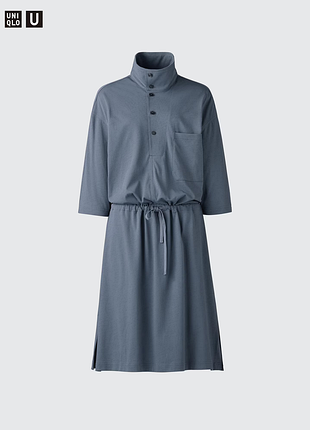 Платье из джерси с короткими рукавами uniqlo
