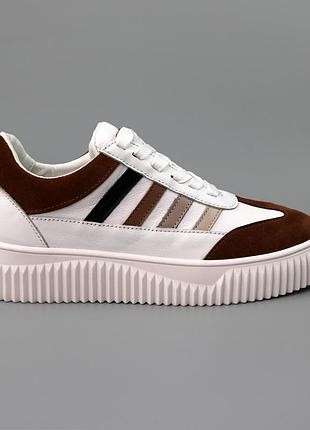 Кеды женские кожаные 590089 белые