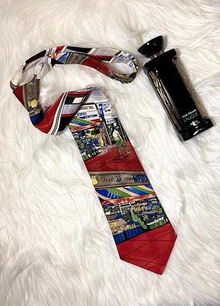 Винтажный галстук "antonio venice" с ярким рисунком.