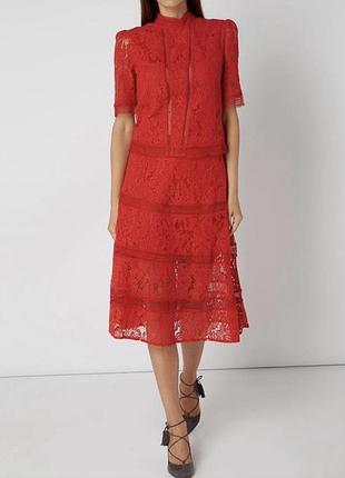 Шикарна святкова спідниця із мережива колаборації kate moss&nikkie для selected