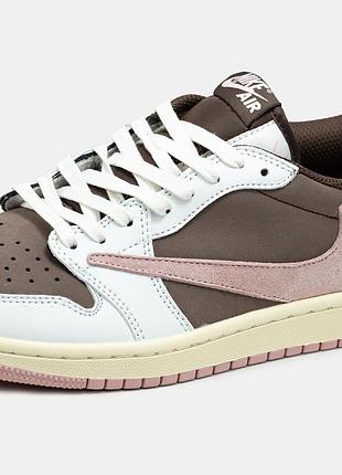 Кроссовки найк nike air jordan 1 low x travis scott — купить в