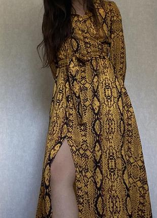 Літня максі сукня у тваринний принт