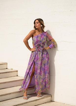 Дизайнерське, плаття, сукня, яскраве, шифонове