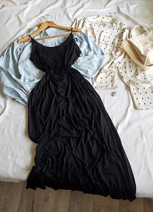 Нова чорна сукня максі пляжна