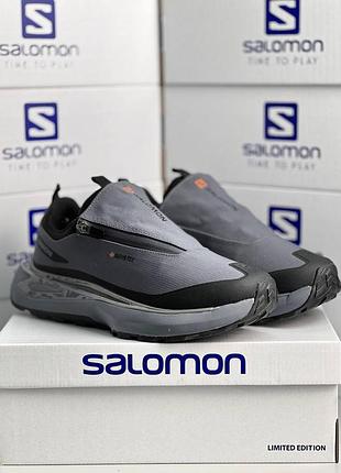 Мужские кроссовки salomon odyssey elmt advanced dark grey black