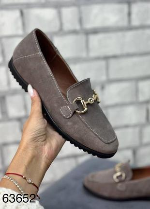 Мокасини натуральна замша