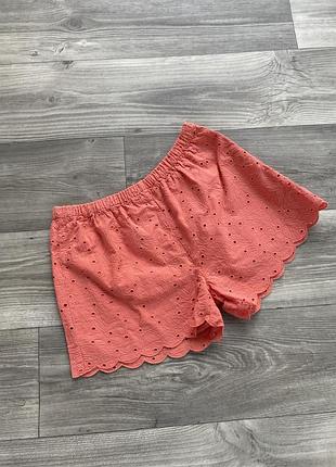 Коралові шортики з прошви 140 см