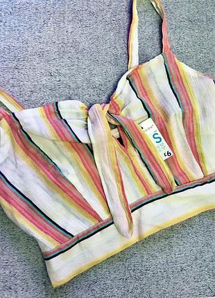 Бавовняний топ в смужку