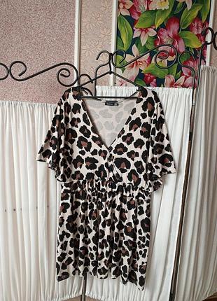 Стильна туніка в леопардовий принт boohoo.