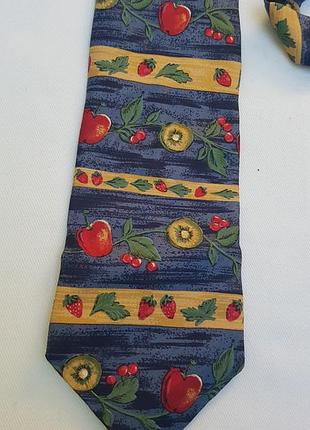 Шелковый галстук jonelle итальялия принт яблока фрукты