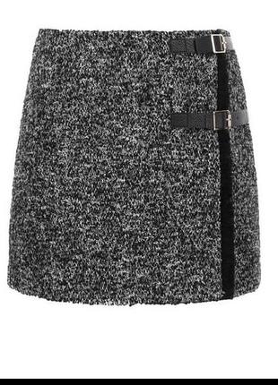 Юбка твидовая на запах twin-set в составе шерсть