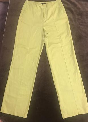 Брюки женские zara летние, лен- хлопок