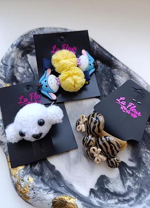 Лот набір резиночки і заколочки для волосся для дівчинки