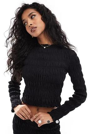 Гольф водолазка прозора чорна h&m