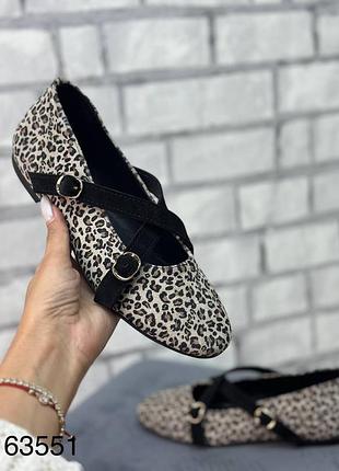 Балетки натуральна замша