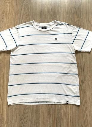 Чоловіча бавовняна футболка зі смужками dc shoe