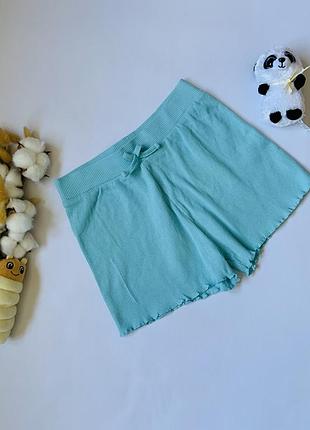 💎 гарні блакитні шорти в рубчик primark 7–8 років
