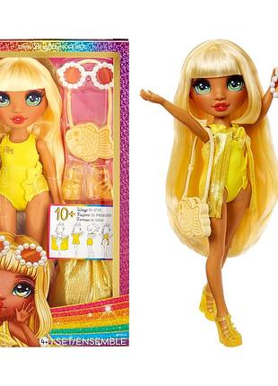 Лялька rainbow high swim and style sunny yellow санні (507284)