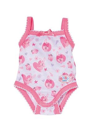 Одяг для ляльки baby born — боді з зайчиком