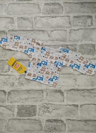 Распашонка "перчатка" для мальчика (62 размер)