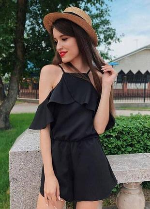 Стильний літній комбінезон з воланами
