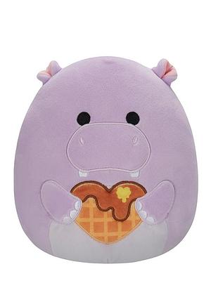 М'яка іграшка squishmallows — бегемот ханна (19 cm)