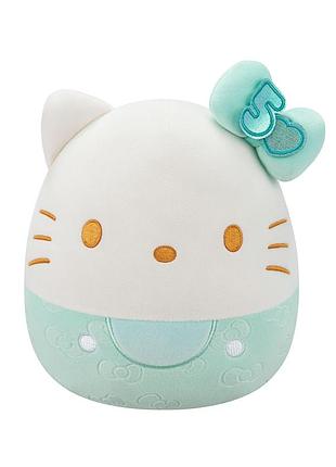 Мягкая игрушка squishmallows – хеллоу китти в изумрудном (20 cm)