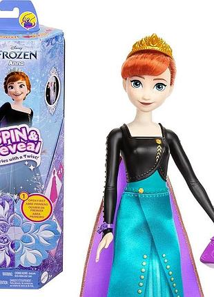 Кукла mattel disney princess frozen anna spin and reveal круты и проявления анна холодное сердце (htv86)