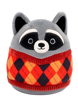 Мягкая игрушка squishmallows – енот рокки (19 cm)