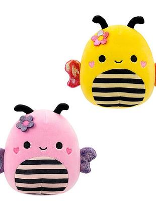 М'яка іграшка squishmallows — друзі шмелі (2 шт., 19 cm)