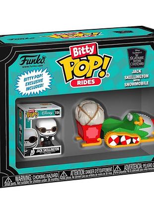 Набор фигурок bitty pop! ride - джек скеллингтон и снегоход