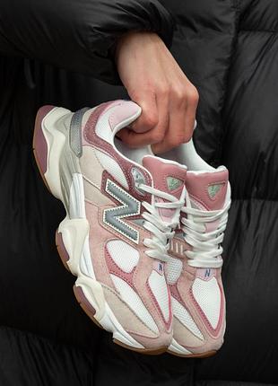 Женские кроссовки new balance 9060 pink white 36-37-38-40