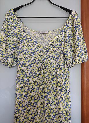 Платье в цветочный принт