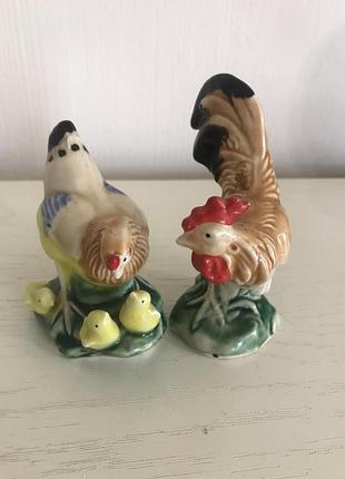 Порцелянові півник та курочка німеччина