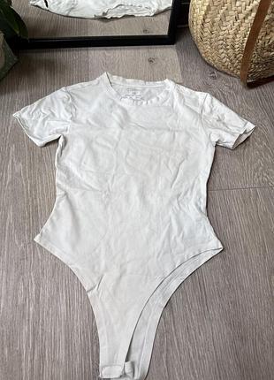 Футболка боді базова футболка біла