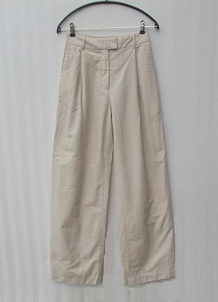 Широкие брюки с защипами zara