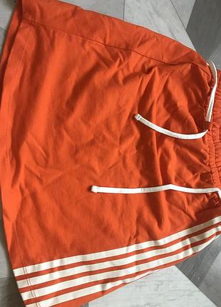 Юбка детская 152 рост, ярко-оранжевая
