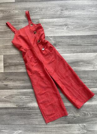 Комбінезон червоний для дівчинки zara 140