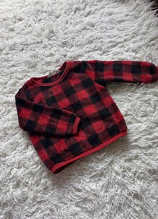 Тепла махрова кофта на 3-4р