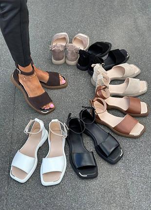 Босоніжки жіночі натуральна шкіра і замша